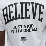 Camisa De Manga Corta Just A Kid With A Dream - Blanco