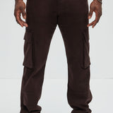 Pantalones Tipo Cargo Daniel Straight - Café