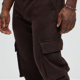 Pantalones Tipo Cargo Daniel Straight - Café