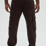 Pantalones Tipo Cargo Daniel Straight - Café