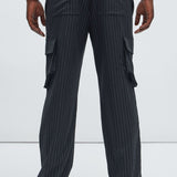 Pantalones Tipo Cargo Perth Pinstripes - Negro/Combinado