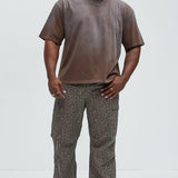 Pantalones Tipo Cargo Jungle Camo Straight - Camuflaje