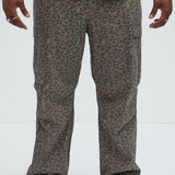 Pantalones Tipo Cargo Jungle Camo Straight - Camuflaje