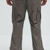 Pantalones Tipo Cargo Jungle Camo Straight - Camuflaje