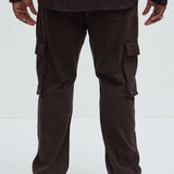 Pantalones Tipo Cargo Daniel Straight - Café