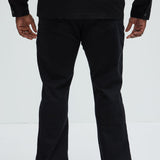 Pantalón de Mezclilla Acampanado Slide Home Distressed Slim Stacked - Negro