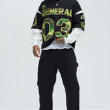 Camiseta Tyson General Soldier Long Sleeve - Negro/Combinado