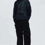 Pantalones Tipo Cargo Louie Corduroy - Negro