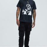 Camisa De Manga Corta WWE Cold Stone Stunner - Negro