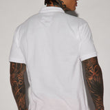 Camisa Polo Keith Haring Heart Logo Short Sleeve - Blanco