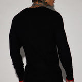 Suéter Viscose Thermal Crewneck - Negro