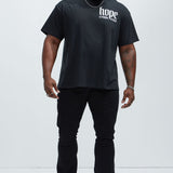 Camisa De Manga Corta Hope Anchors The Soul - Negro