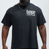 Camisa De Manga Corta Hope Anchors The Soul - Negro
