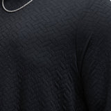 Camiseta We Outside Textured Long Sleeve - Negro