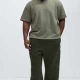 Pantalón Deportivo Axel Polar Fleece Zip Straight - Oliva