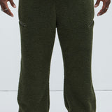 Pantalón Deportivo Axel Polar Fleece Zip Straight - Oliva