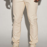 Pantalón Your Favorite Faux Leather Skinny - Crema