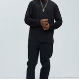 Camiseta We Outside Textured Long Sleeve - Negro