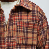 Shacket Come See Me Plaid - Café