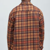 Shacket Come See Me Plaid - Café