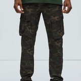 Pantalón Tipo Cargo De Nylon More Than One - Camuflaje