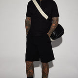 Camisa Polo Caddie Short Sleeve - Negro