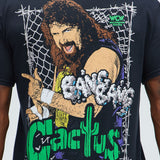 Camisa De Manga Corta WCW Cactus Jack - Negro
