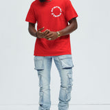 Camisa De Manga Corta Eternal Flame Circle - Rojo