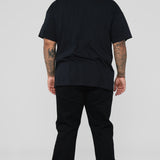 Pantalón De Mezclilla Mike Straight - Negro