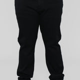 Pantalón De Mezclilla Mike Straight - Negro
