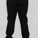 Pantalón De Mezclilla Mike Straight - Negro