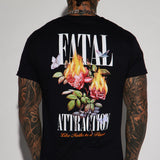 Camisa De Manga Corta Fatal Attraction - Negro