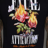 Camisa De Manga Corta Fatal Attraction - Negro