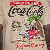 Camisa De Manga Corta Coca Cola Island Chillin - Arena