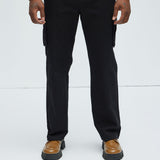 Pantalones Tipo Cargo Berry Straight - Negro
