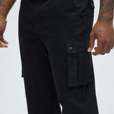 Pantalones Tipo Cargo Berry Straight - Negro