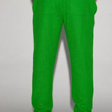 Pantalones Slim con textura Dean - Verde