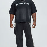 Camisa De Manga Corta Tyson Sacred Love Relaxed - Negro