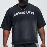Camisa De Manga Corta Tyson Sacred Love Relaxed - Negro