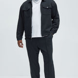 Chamarra Ryan Interlock Work - Negro