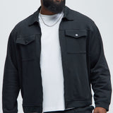 Chamarra Ryan Interlock Work - Negro