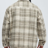 Shacket Agua Plaid - Crema/Combinación