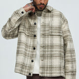Shacket Agua Plaid - Crema/Combinación