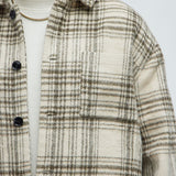 Shacket Agua Plaid - Crema/Combinación