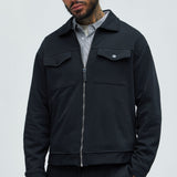 Chamarra Ryan Interlock Work - Negro