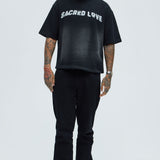 Camisa De Manga Corta Tyson Sacred Love Relaxed - Negro