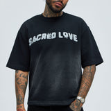 Camisa De Manga Corta Tyson Sacred Love Relaxed - Negro
