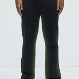 Pantalón Deportivo Tyson Blurred Lines Skinny Flare - Negro