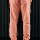 Pantalones delgados texturizados Dean - Malva