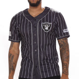 Camisa Top Raiders Baseball - Negro